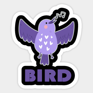 Funny bird watching Gift Sticker